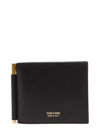 Tom Ford Mens Black Leather Wallet