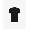 Tom Ford Mens Black Short-sleeve Lyocell-cotton Piquet Polo Shirt In Black