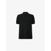 Tom Ford Mens Black Short-sleeve Lyocell-cotton Piquet Polo Shirt In Black