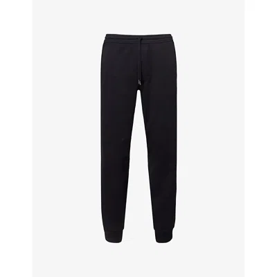Tom Ford Mens Black Tapered-leg Cotton-jersey Jogging Bottoms