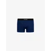 Tom Ford Mens Branded-waistband Cotton-jersey Boxer Briefs Blue In Blue