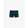 Tom Ford Mens Branded-waistband Cotton-jersey Boxer Briefs Emerald Green In Green