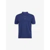 Tom Ford Mens Short-sleeve Lyocell-cotton Piquet Polo Shirt Bright Navy In Blue