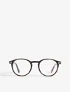 Tom Ford 53mm Square Blue Light Blocking Glasses In Brown