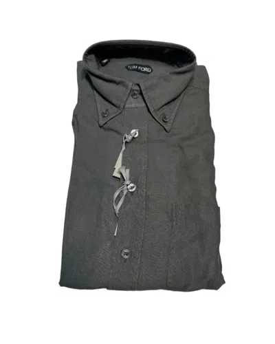 Tom Ford Mens Collared Shirt In Green