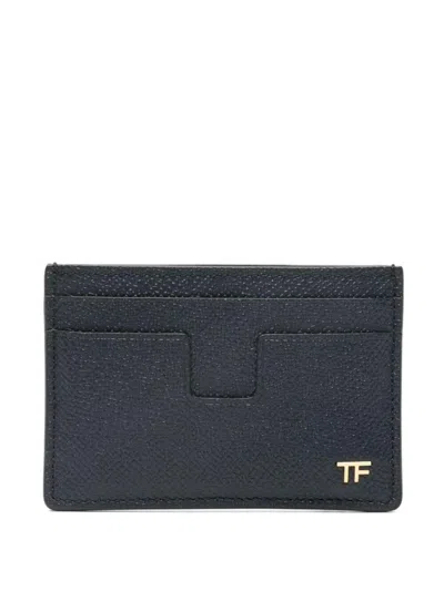 Tom Ford Mens Credit Card Holder Accessories In Blue