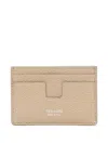Tom Ford Leather Card Holder In Dune