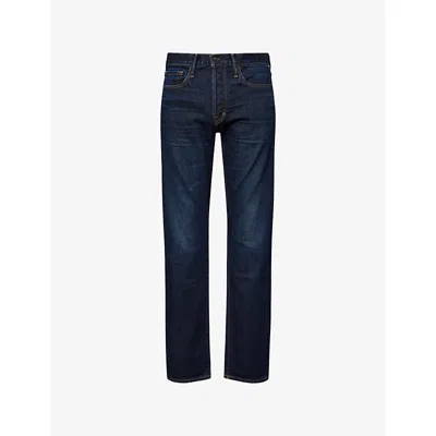 Tom Ford Mens Deep Indigo Regular-fit Straight-leg Denim Blend Jeans In Purple