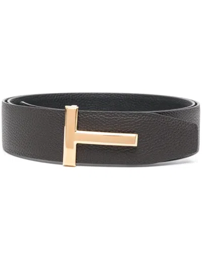 TOM FORD TOM FORD MEN`S LEATHER BELT ACCESSORIES
