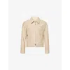 Tom Ford Mens Light Beige Sharp Battle Patch-pocket Cotton Jacket In Neutral