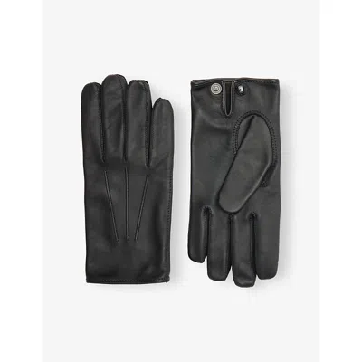 Tom Ford Mens Nappa Leather Gloves Black