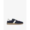 Tom Ford Low Top Sneakers With Contrast Heel Tab In Blue