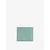 Tom Ford Mens Classic Bi-fold Grained Leather Wallet Nile Blue