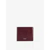 Tom Ford Lizard Embossed T-line Classic Bifold Wallet In Red
