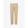 Tom Ford Mens Sand Straight-leg Twill Stretch-cotton Chino In Neutral