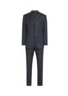 Tom Ford Mens Shelton Prince Of Wales Suit In Navy In Multi
