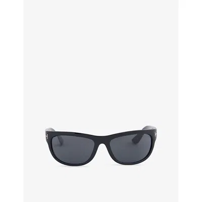 Tom Ford Mens Shiny Black  / Smoke Tf1363 Anders Acetate Sunglasses