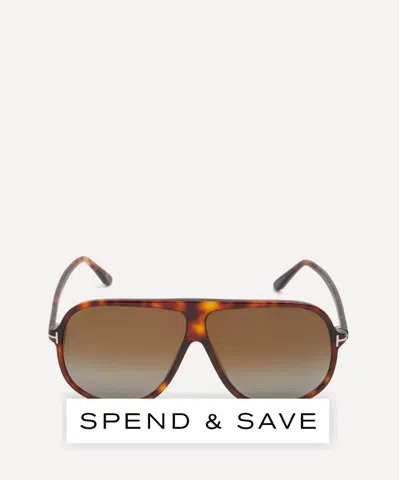 Tom Ford Mens Spencer Acetate Sunglasses In Brown
