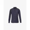 Tom Ford Cotton Poplin Shirt In Dk Blue Sld