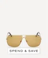 Tom Ford Mens Stavros Aviator Sunglasses In Shiny Gold/classic Havana