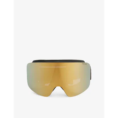 Tom Ford Mens Black Interchangeable Lens Plastic Ski Goggles
