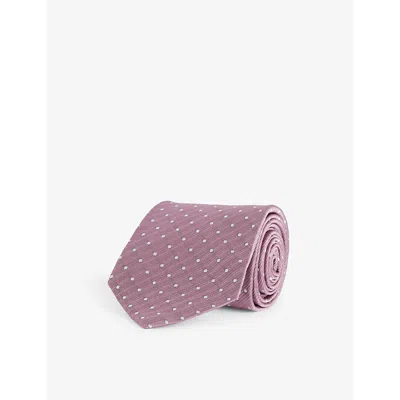 Tom Ford Mens Polka-dot Silk Tie Pink