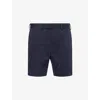 Tom Ford Mens Navy Twill Regular-fit Stretch-cotton Shorts In Blue