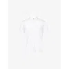 Tom Ford Mens Knitted Patch-pocket Silk And Linen Top White In White