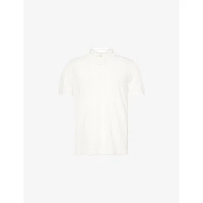 TOM FORD MENS TOM FORD SHORT-SLEEVE PIQUET  COTTON-BLEND POLO SHIRT