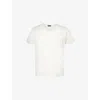 TOM FORD MENS WHITE V-NECK PATCH-POCKET COTTON T-SHIRT