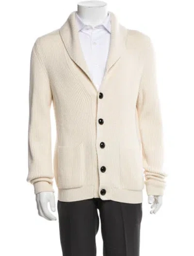 Pre-owned Tom Ford Merino Wool Collar Cardigan