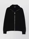 Tom Ford Merino Wool Jacket High Collar In Black