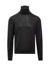 Tom Ford Wool Turtleneck Sweater In Black
