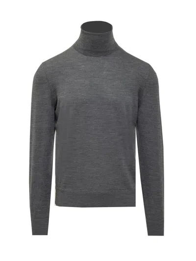 Tom Ford Merino Wool Pullover In Light Charcoal