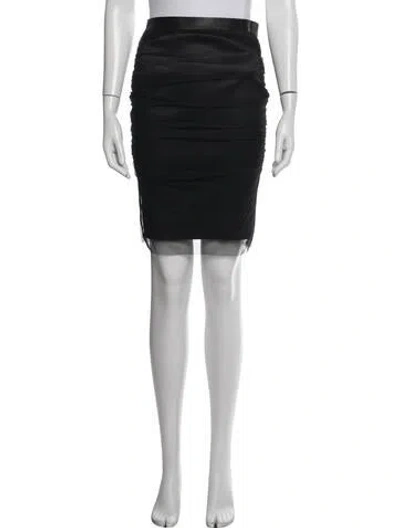 Pre-owned Tom Ford Mesh Accents Mini Skirt In Black