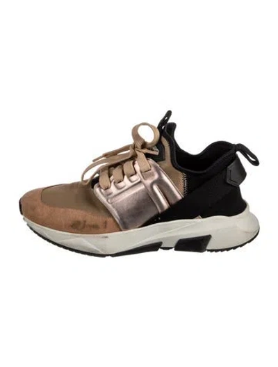 Pre-owned Tom Ford Mesh Athletic Sneakers In Gold