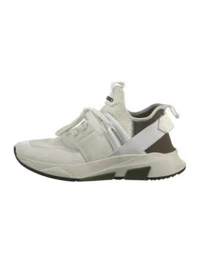 Pre-owned Tom Ford Mesh Athletic Sneakers In Neutrals/white