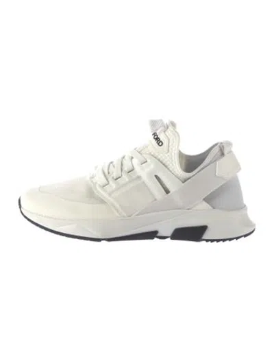 Pre-owned Tom Ford Mesh Athletic Sneakers In White