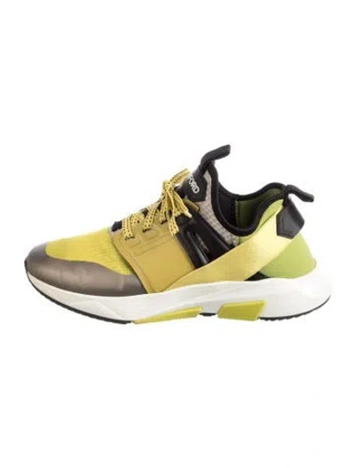 Pre-owned Tom Ford Mesh Athletic Sneakers In Yellow