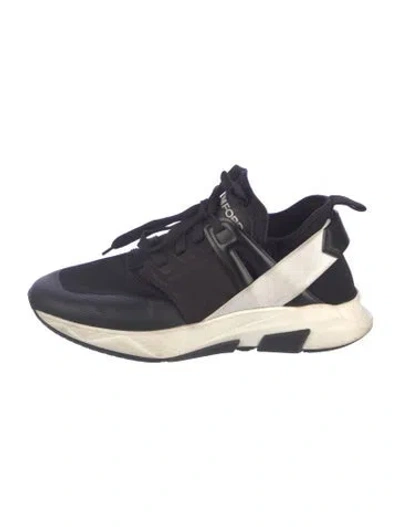 Pre-owned Tom Ford Mesh Colorblock Pattern Athletic Sneakers In Blue