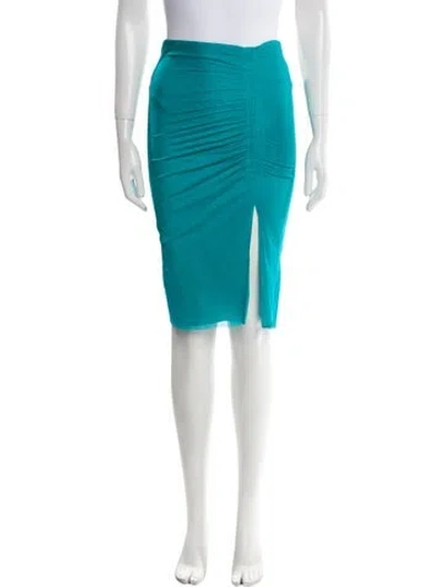 Pre-owned Tom Ford Mesh Knee-length Skirt In Green