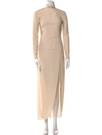 Pre-owned Tom Ford Mesh Long Dress In Neutral