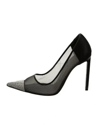 Pre-owned Tom Ford Mesh Mesh Accents Pumps In Black