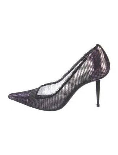 Pre-owned Tom Ford Mesh Mesh Accents Pumps In Black