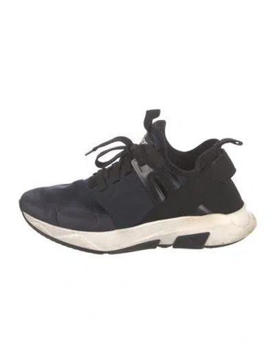 Pre-owned Tom Ford Mesh Mesh Accents Sneakers In Blue