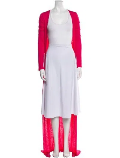 Pre-owned Tom Ford Mesh Open Front Sweater In Pink