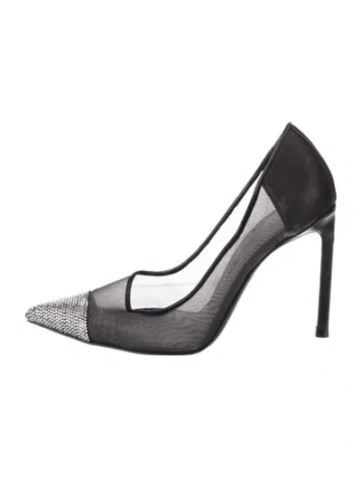 Pre-owned Tom Ford Mesh Patterned Pumps In Black
