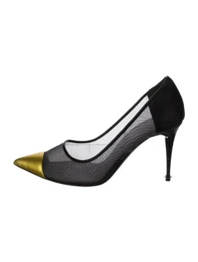 Pre-owned Tom Ford Mesh Pumps In Black