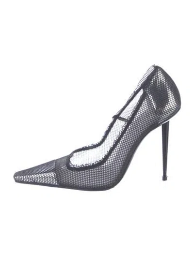 Pre-owned Tom Ford Mesh Pumps In Blue