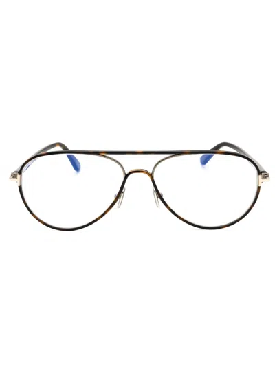 Tom Ford Metal Aviator Women's Eyeglasses In Black